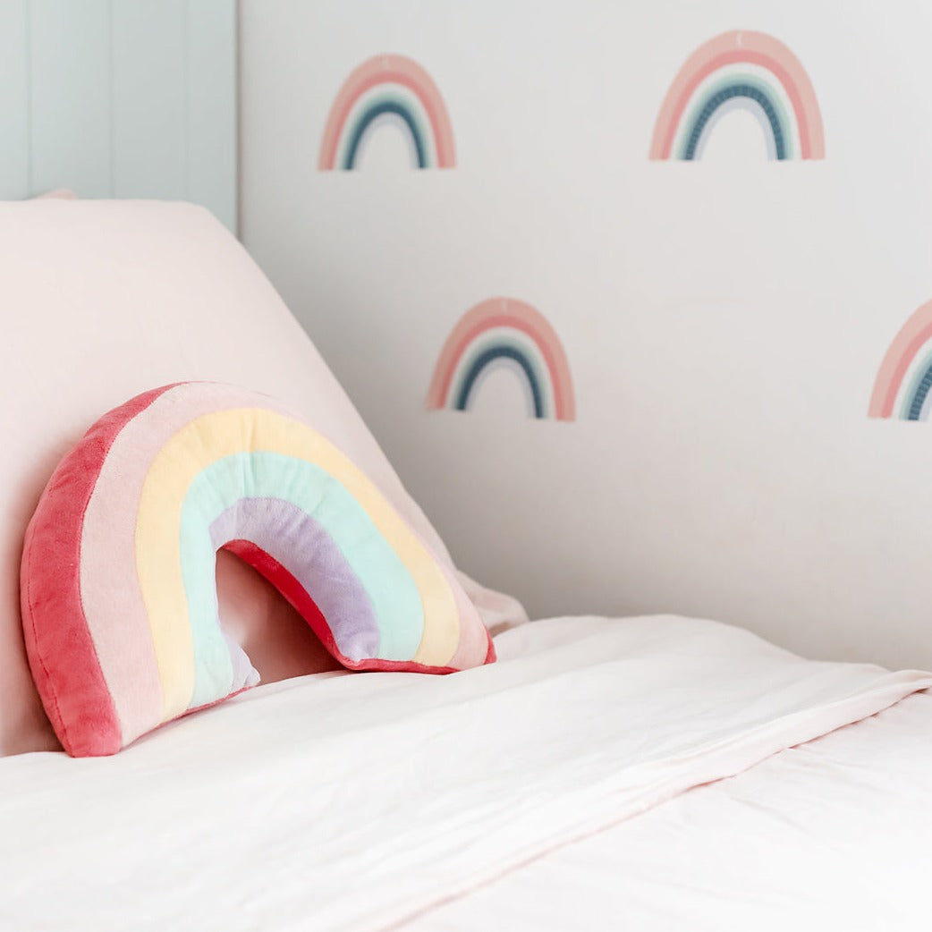 Bundle Buy - Rainbow Cotton Rope Basket + Rainbow Cushion