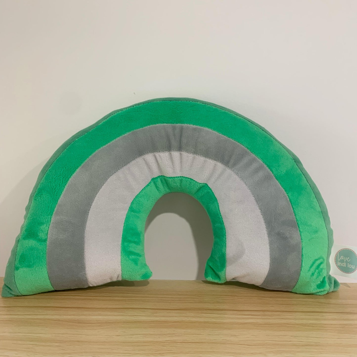 Rainbow Cushion - Green