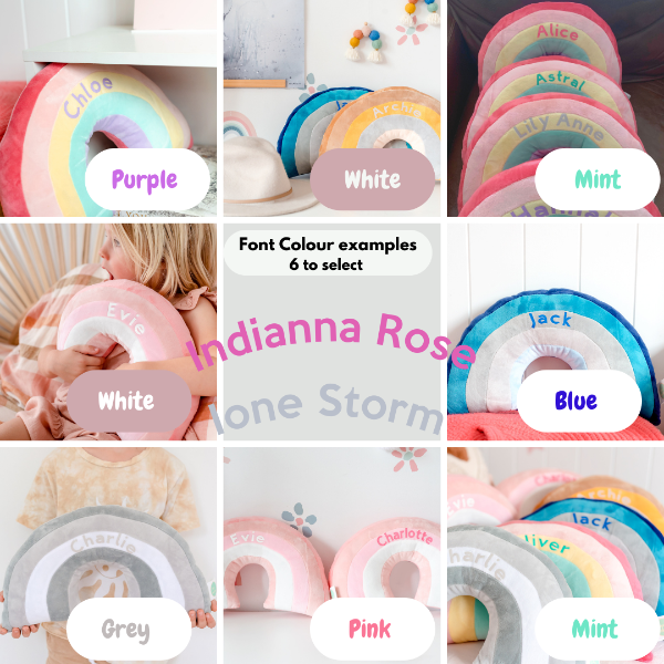 Rainbow Cushions - Buy 1 GET 1 HALF PRICE! With Personalisation