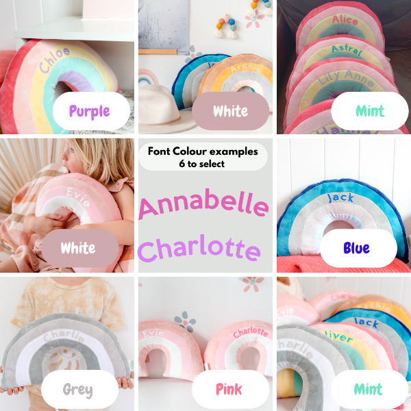 Rainbow Cushions - Buy 1 GET 1 HALF PRICE! With Personalisation