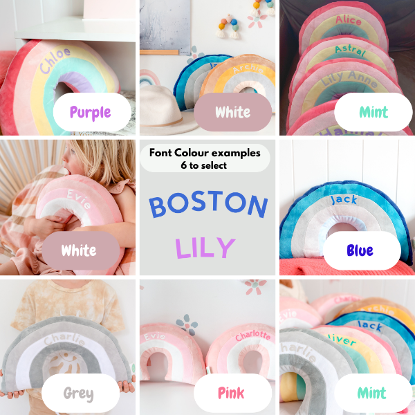 Rainbow Cushions - Buy One receive One HALF PRICE! With Personalisation