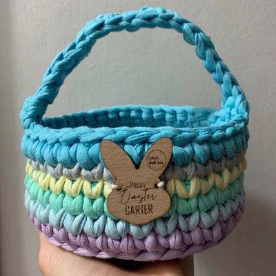 Easter Basket - Rainbow Blues