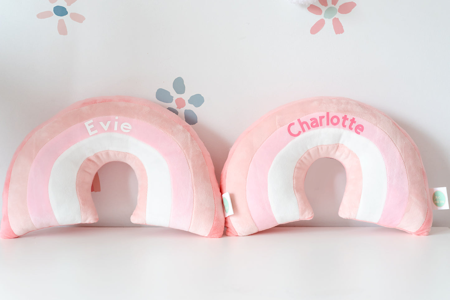Rainbow Pillow - Blush Pinks