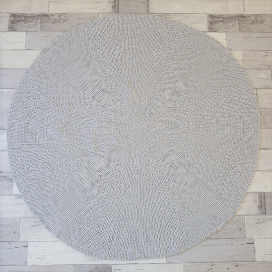 Crochet Rug - Grey