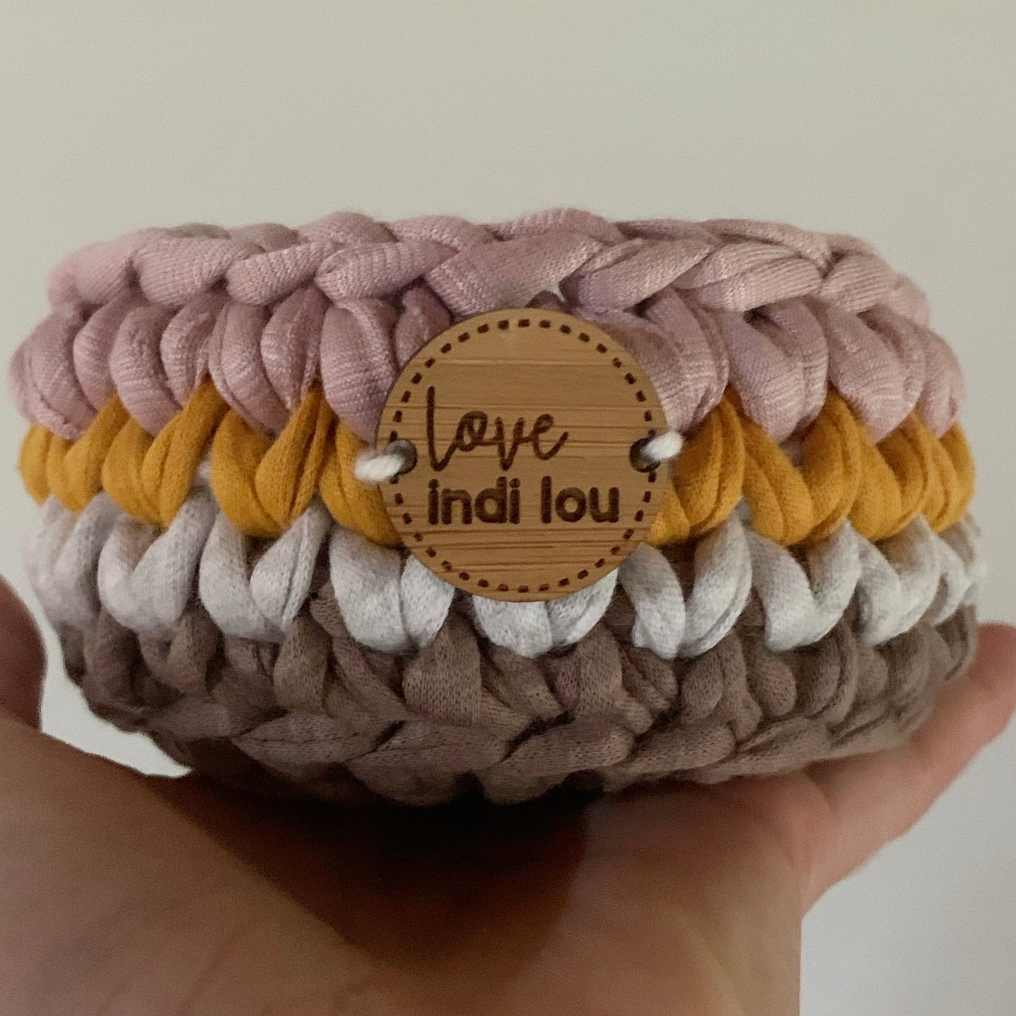 Crochet Storage Basket - Earthy Tones