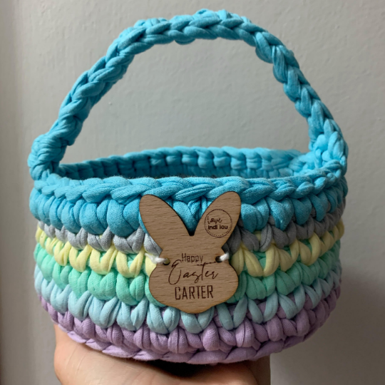Easter Basket - Lilac + White
