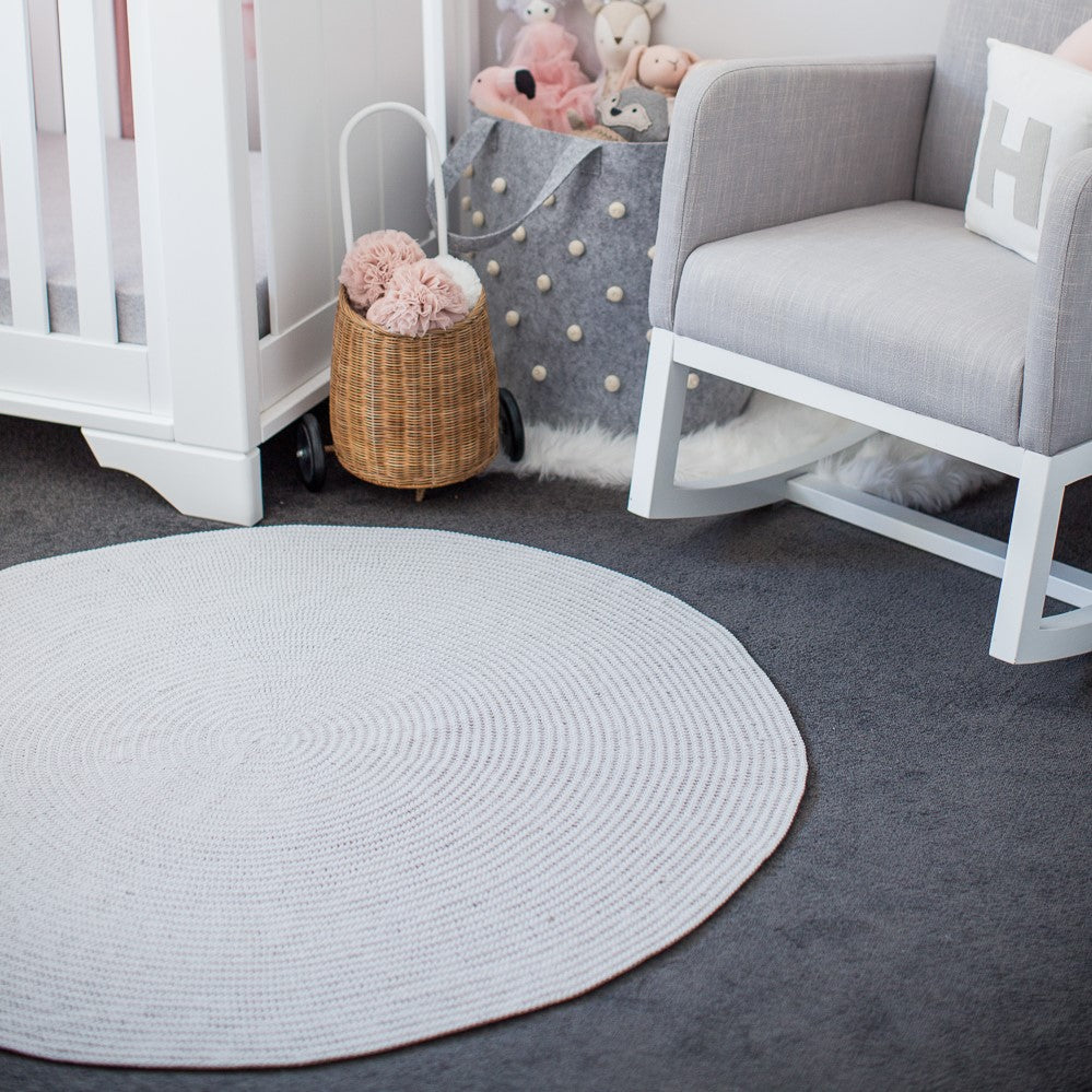 Crochet Rug - Grey