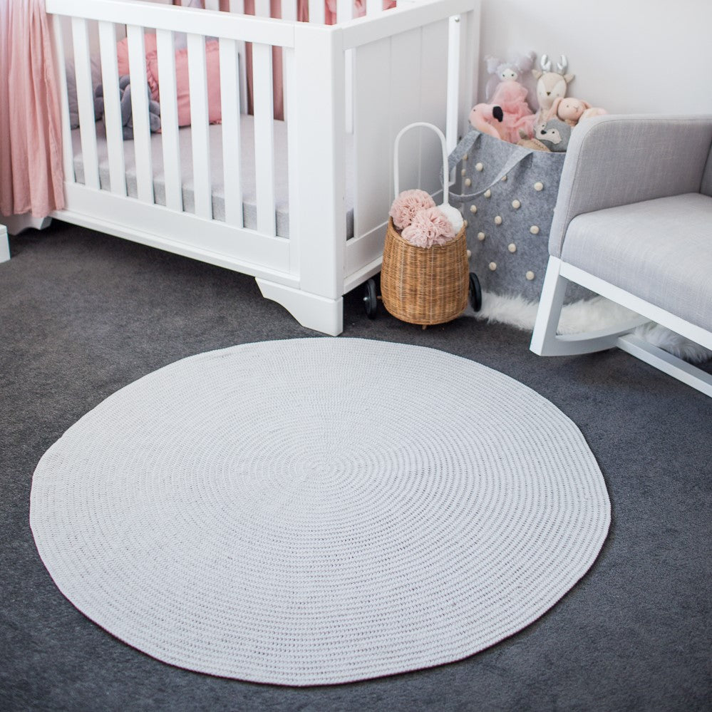 Crochet Rug - Grey