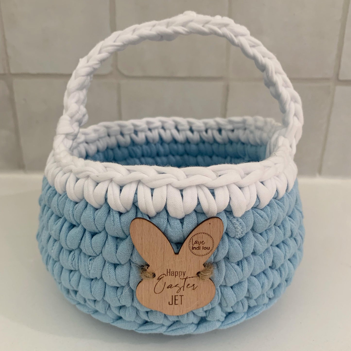 Easter Basket - Rainbow Blues