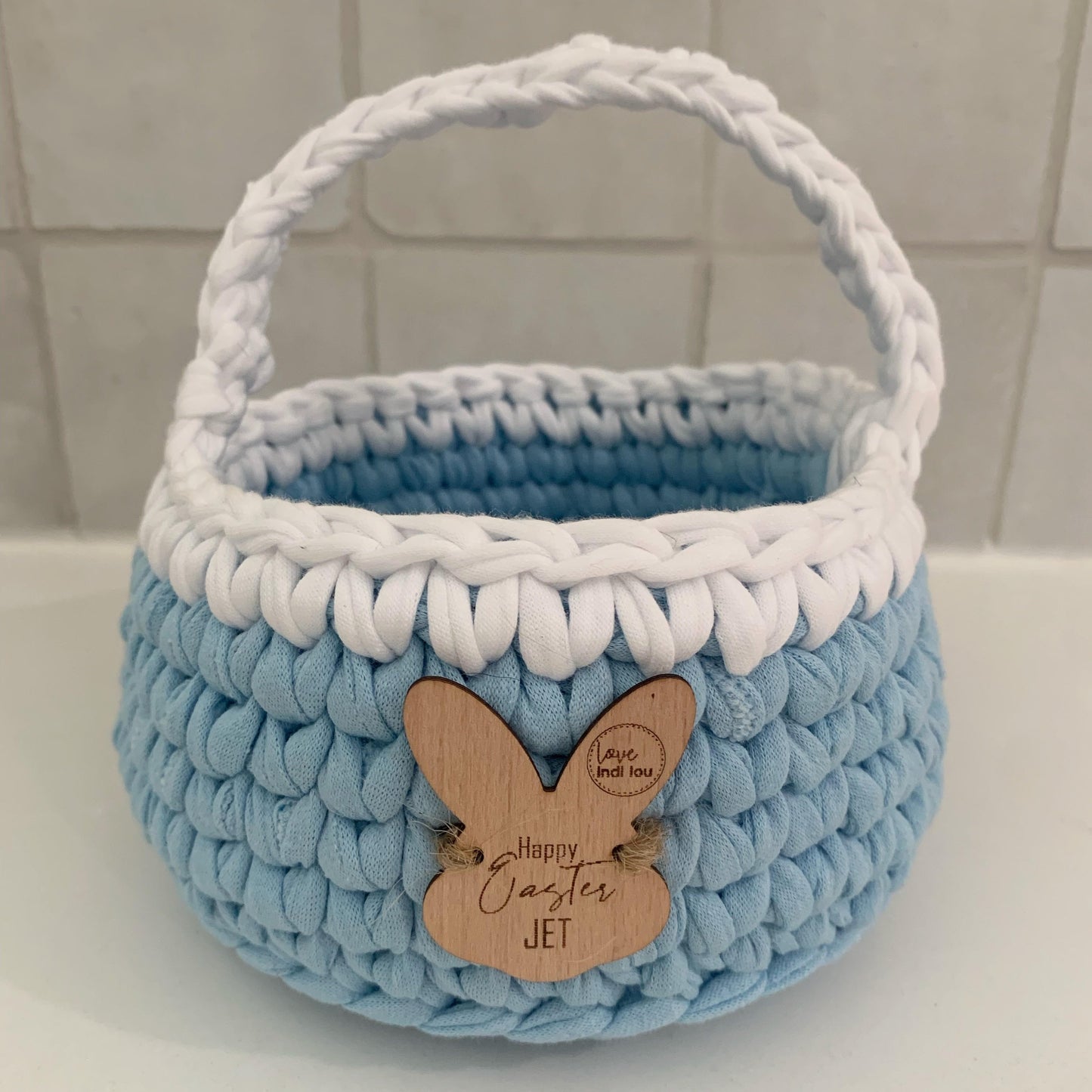 Easter Basket - Lilac + White
