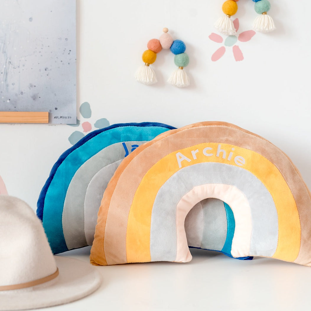 Rainbow Cushion - Mustard