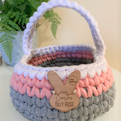 Easter Basket - Rainbow Blues
