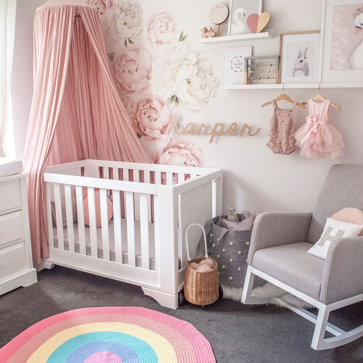 Crochet Rug - Rainbow