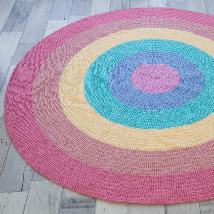 Crochet Rug - Rainbow