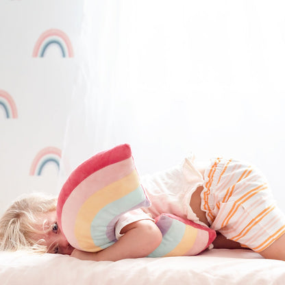 Bundle Buy - Rainbow Cotton Rope Basket + Rainbow Cushion