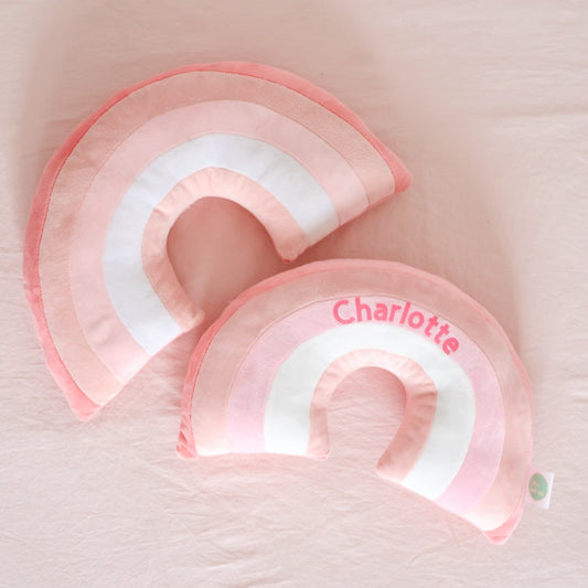 Rainbow Cushion - Pink