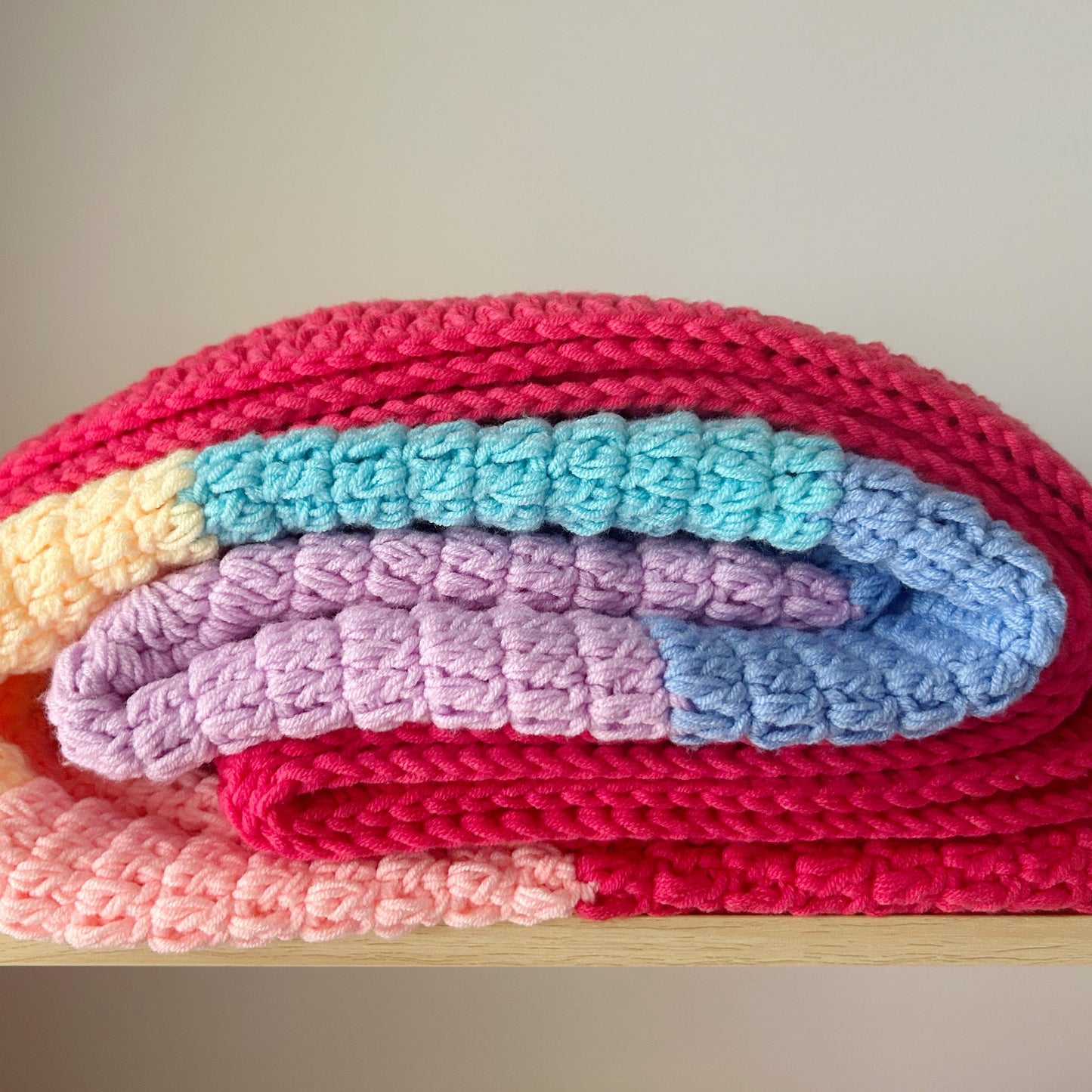 Crochet Rug - Rainbow