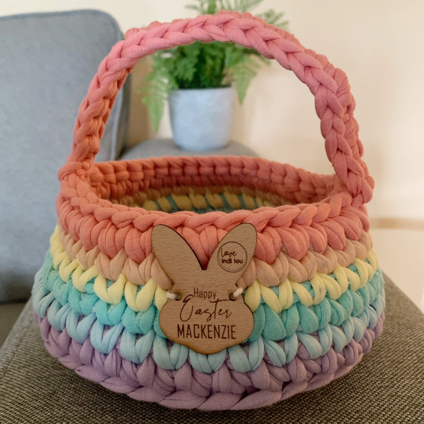 Copy of Easter Basket - Rainbow personalised