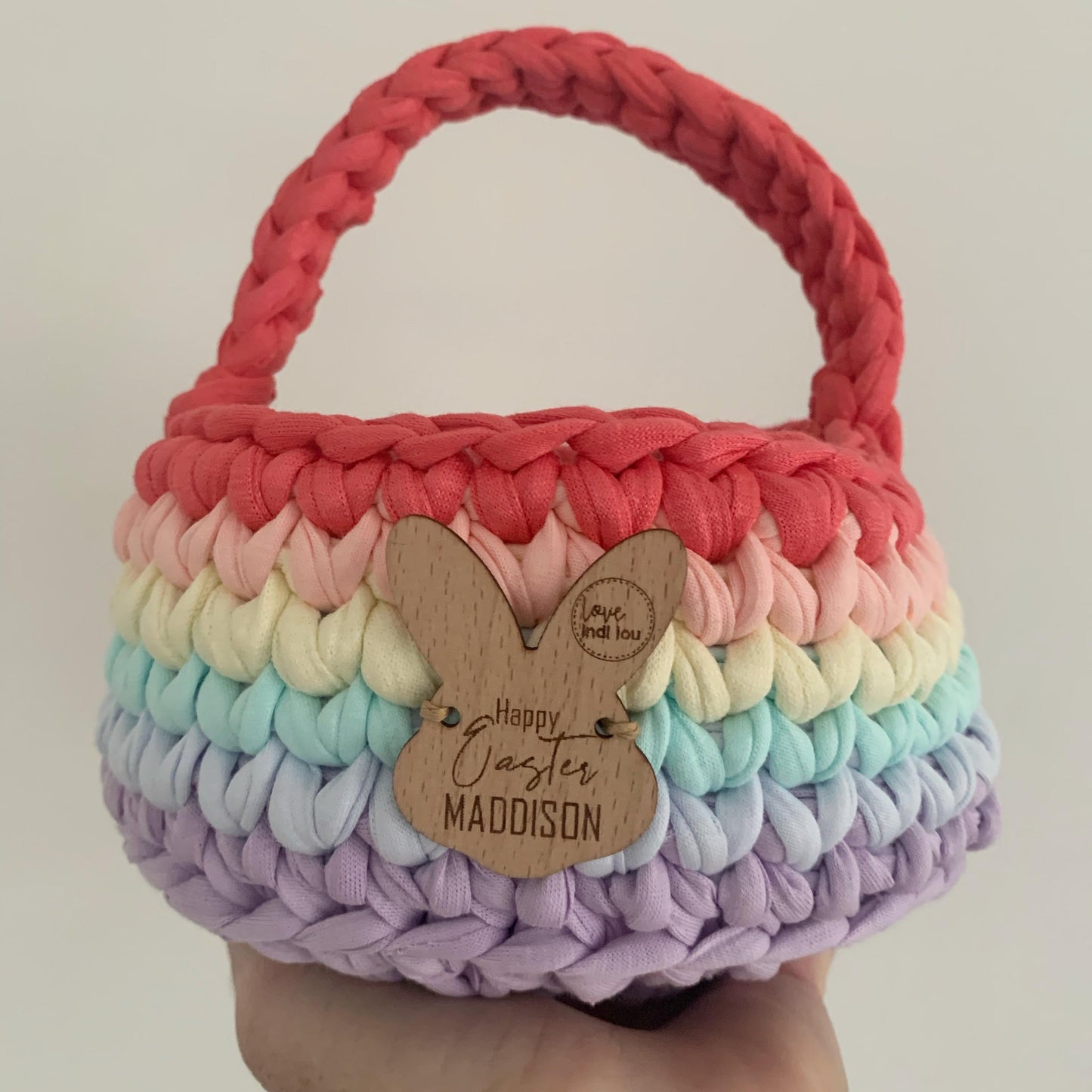 Copy of Easter Basket - Rainbow personalised