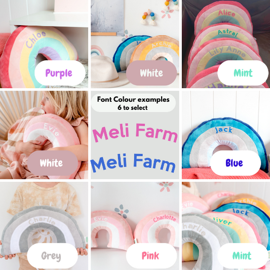Rainbow Cushions - Buy One receive One HALF PRICE! With Personalisation