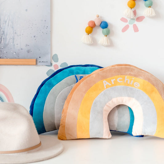 Rainbow Pillow - Mustard