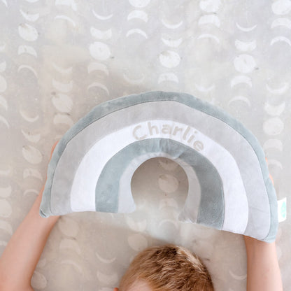 Rainbow Cushion - Grey