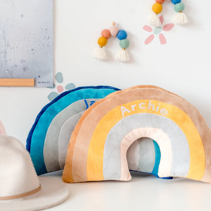 Rainbow Cushion - Grey