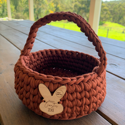 Easter Basket - Light Blue + White